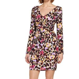 Roberto Cavalli Leopard Print Jersey Dress NWT